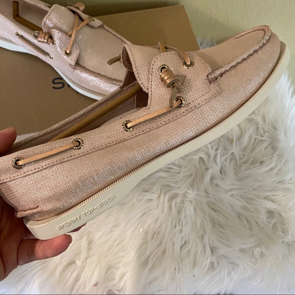 Final sale✨sperry vida brushed metallic boat shoes - Picture 3 of 13